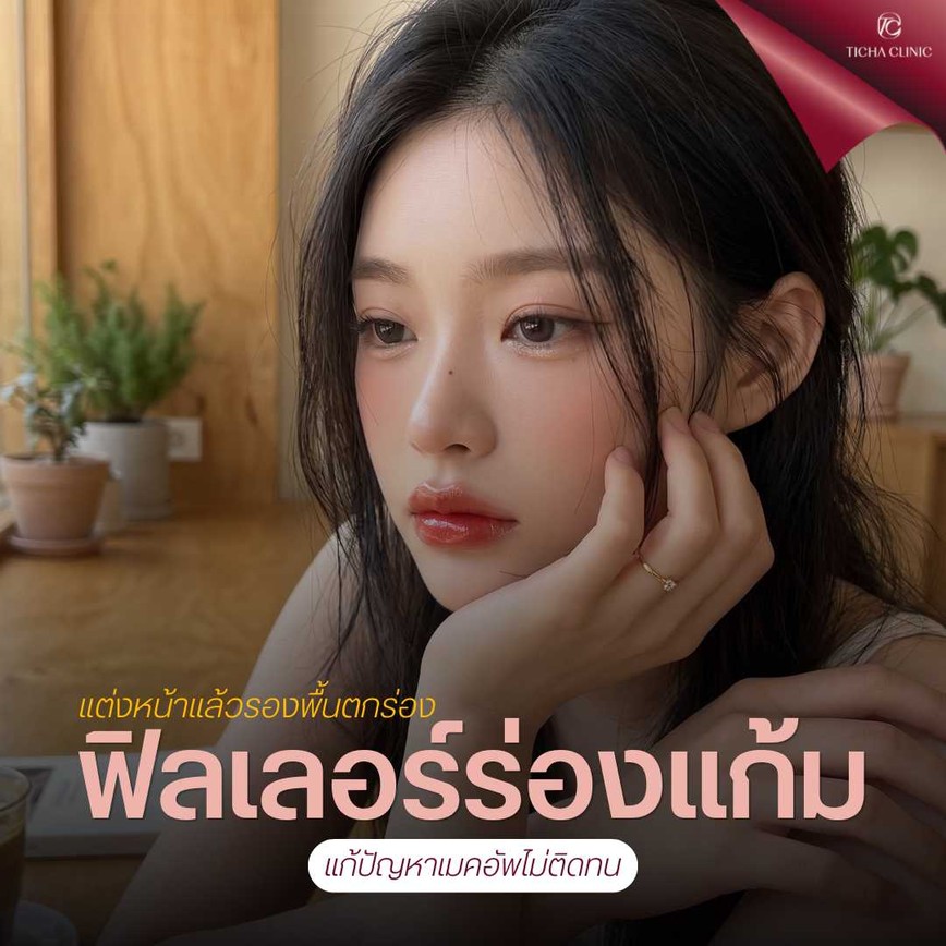 38.1 TC _ แต่งหน้าแล้วรองพื้นตกร่องแก้มลึก! แก้ปัญหาเมคอัพไม่ติดทนด้วยการเติมฟิลเลอร์ร่องแก้ม