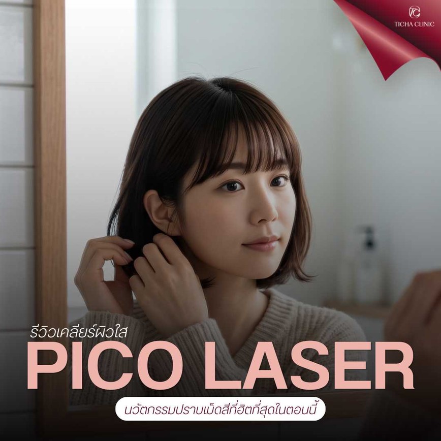48.1 TC _ ส่องกระจกทีไรเครียดเพราะรอยดำสิวและฝ้า รีวิวเคลียร์ผิวใสด้วย Pico Laser นวัตกรรมปราบเม็ดสีที่ฮิตที่สุดในตอนนี้