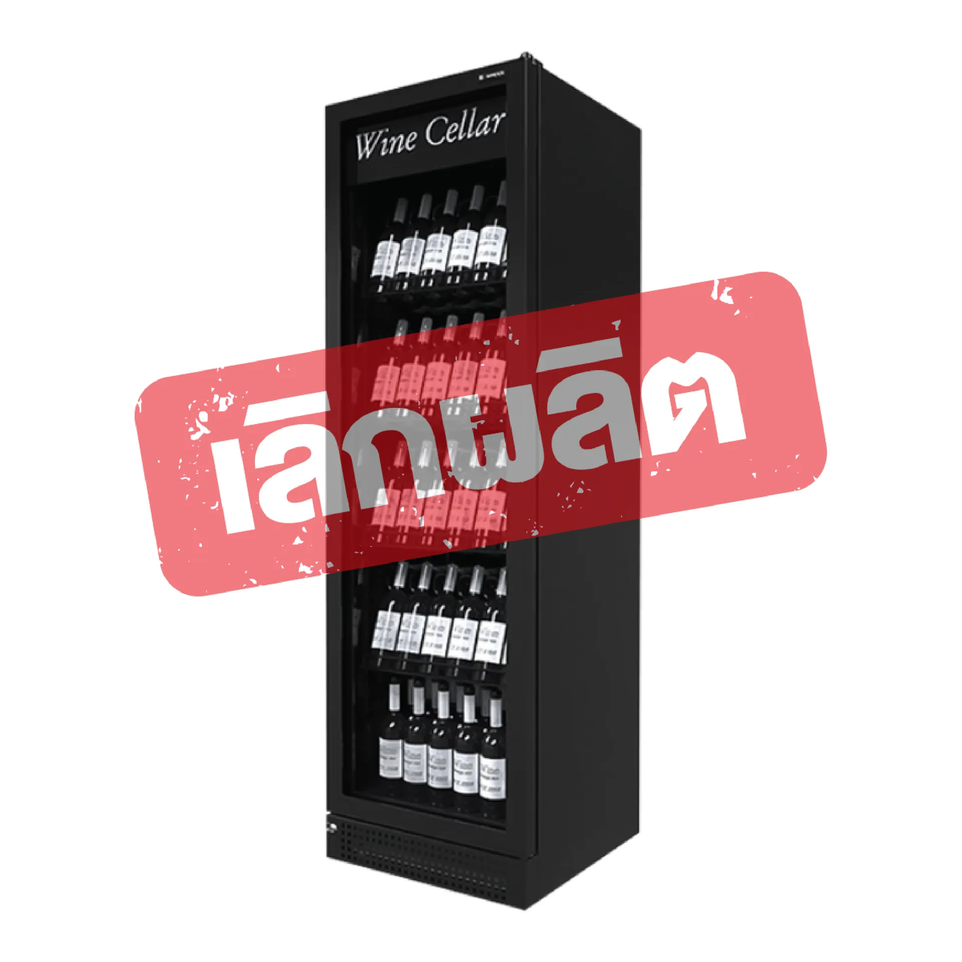 ตู้แช่ไวน์ 1 ประตู SANDEN รุ่น SVN-0455 จุได้ 146 ขวด (14.8 คิว)