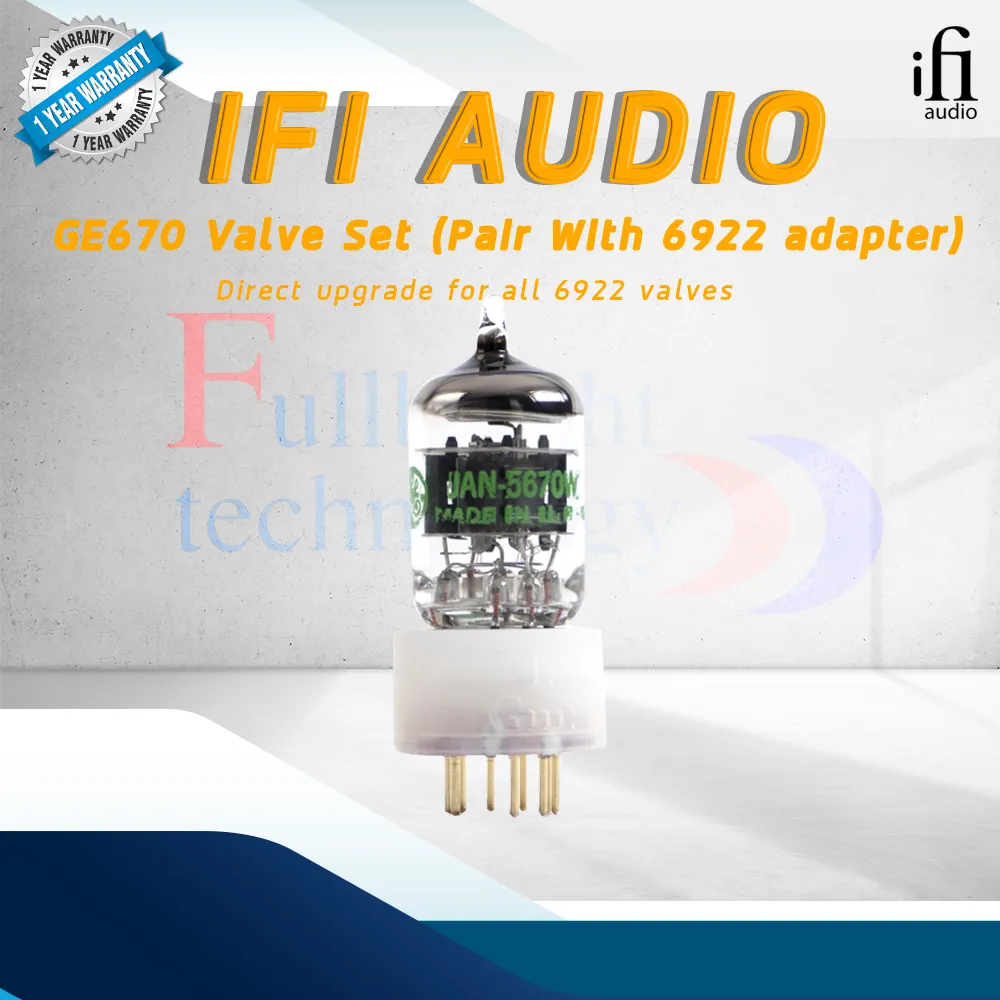 iFi audio GE5670 Valve Set (Pair with 6922 adapter)