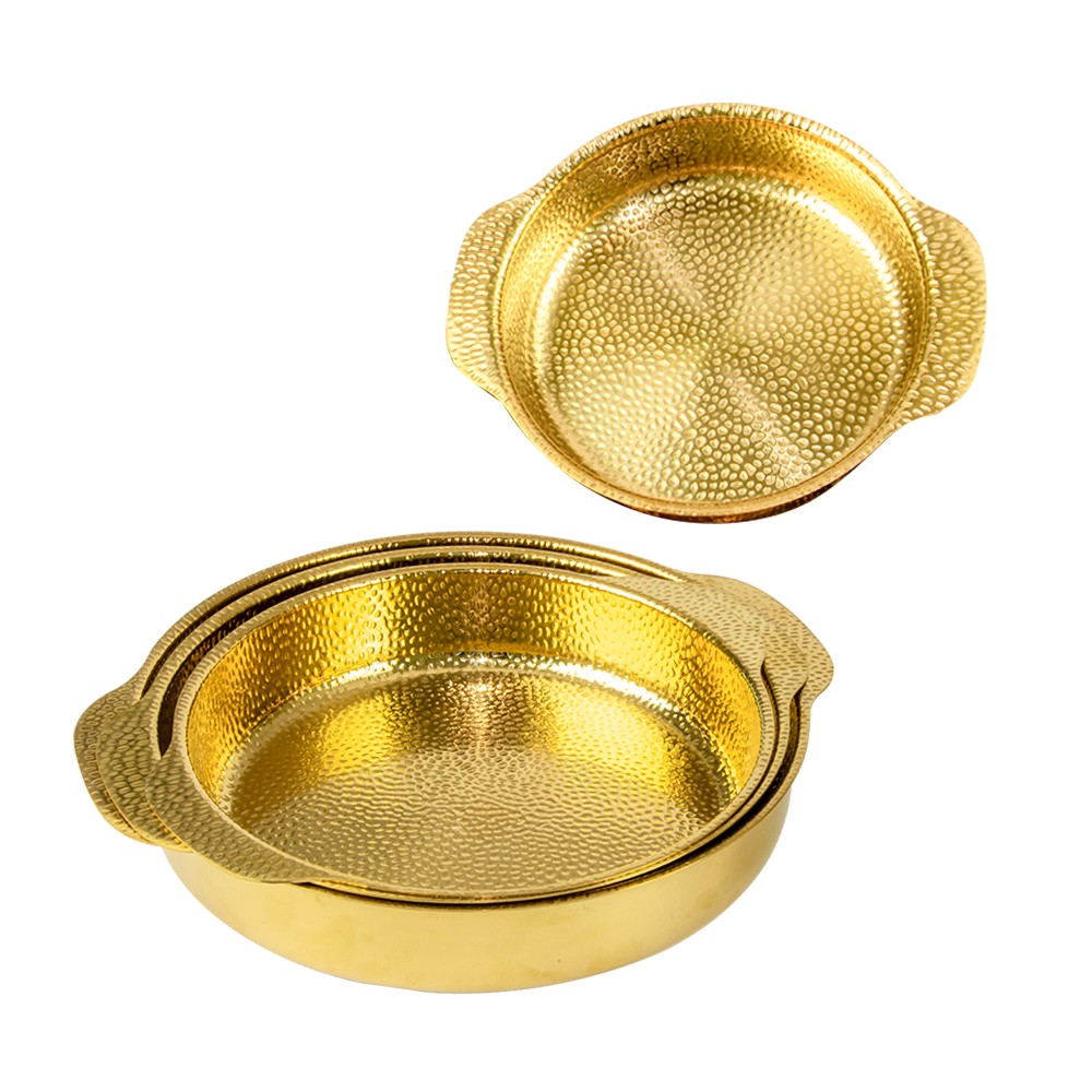 [#22] หม้อชาบู ญี่ปุ่น Gold Snow Pot อาราเระนาเบะ หม้อนาเบะ หม้อสุกี้ ขนาด (18/20/22/24/26/28 cm.)