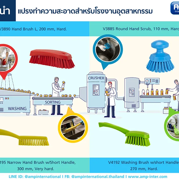แนะนำแปรงทำความสะอาด