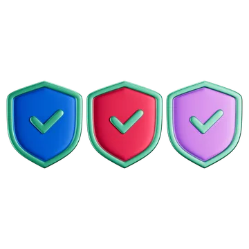 Blue-red-purple-shields