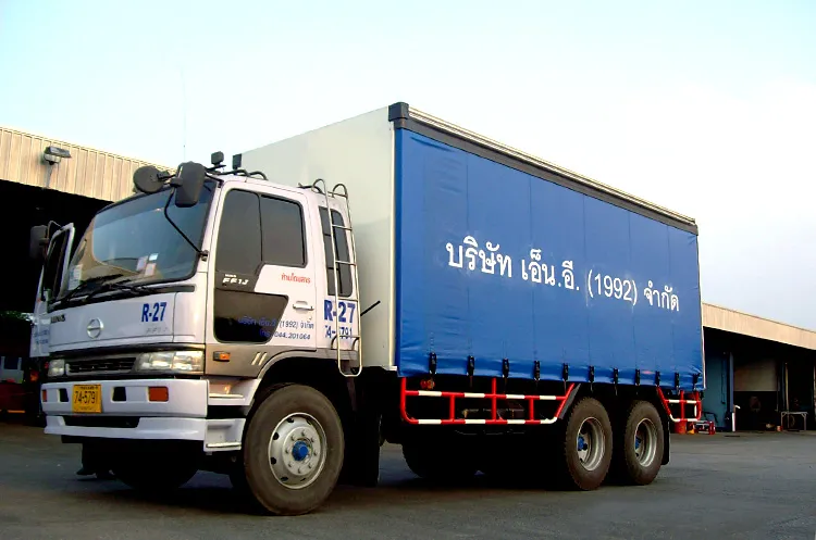 รถบรรทุกสิบล้อตู้อลูมิเนียมเเละตู้ผ้าใบ(1)