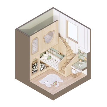 ตัวอย่างดีไซน์ห้องเล่นเด็ก-2