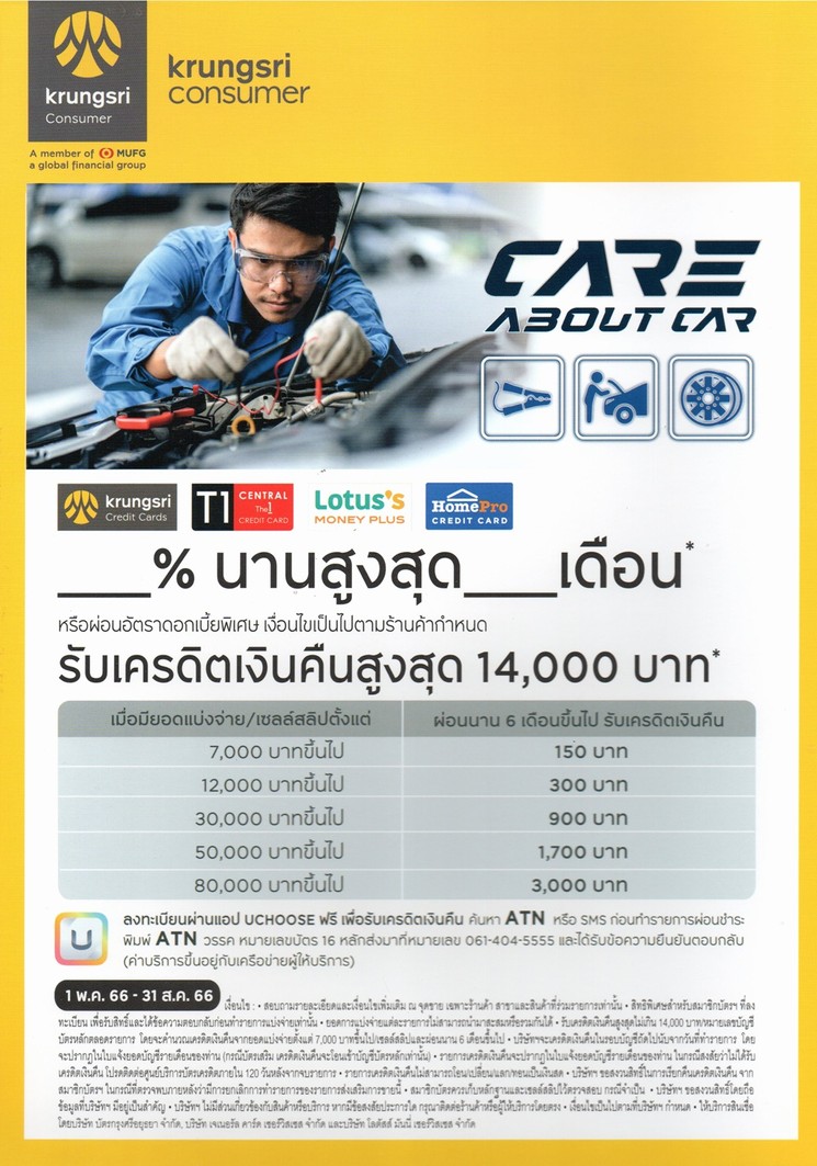 1โปรกรุงศรีแคสแบคสค6610401484