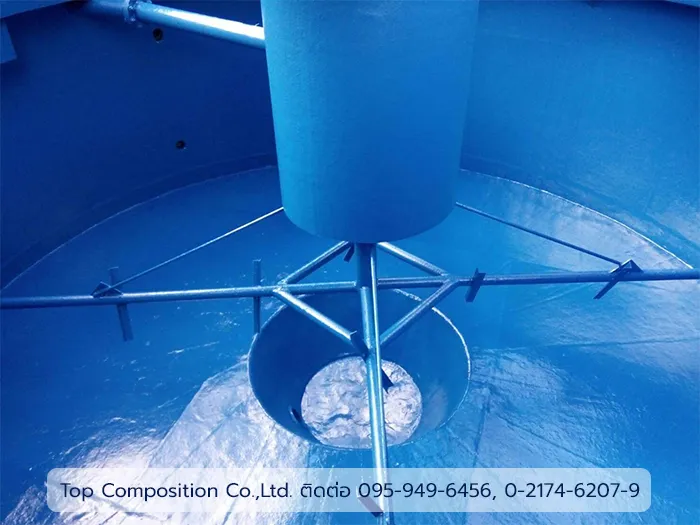 รับพ่น Flake Coating โรงงานผลิตถังไฟเบอร์กลาส