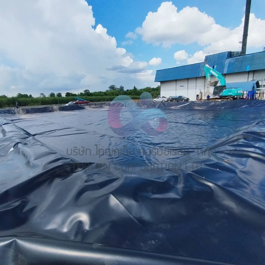 งานคลุมบ่อแก๊สชีวภาพHDPE1mm2