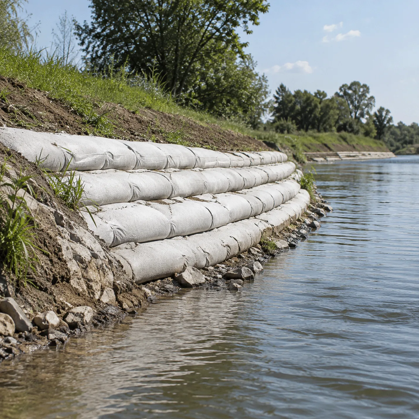 geobag-maintains-riverbank-shape
