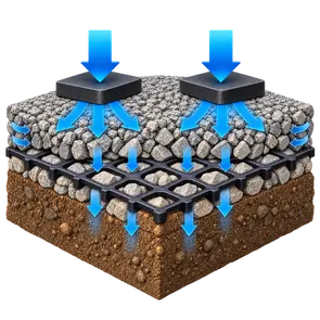 GEOGRID-Improves Soil-Pavement Stability