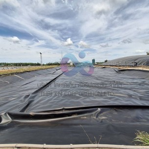 งานคลุมบ่อแก๊สชีวภาพHDPE2mm5