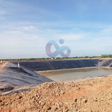 งานปูบ่อHDPE2mmโรงงานน้ำตาล3