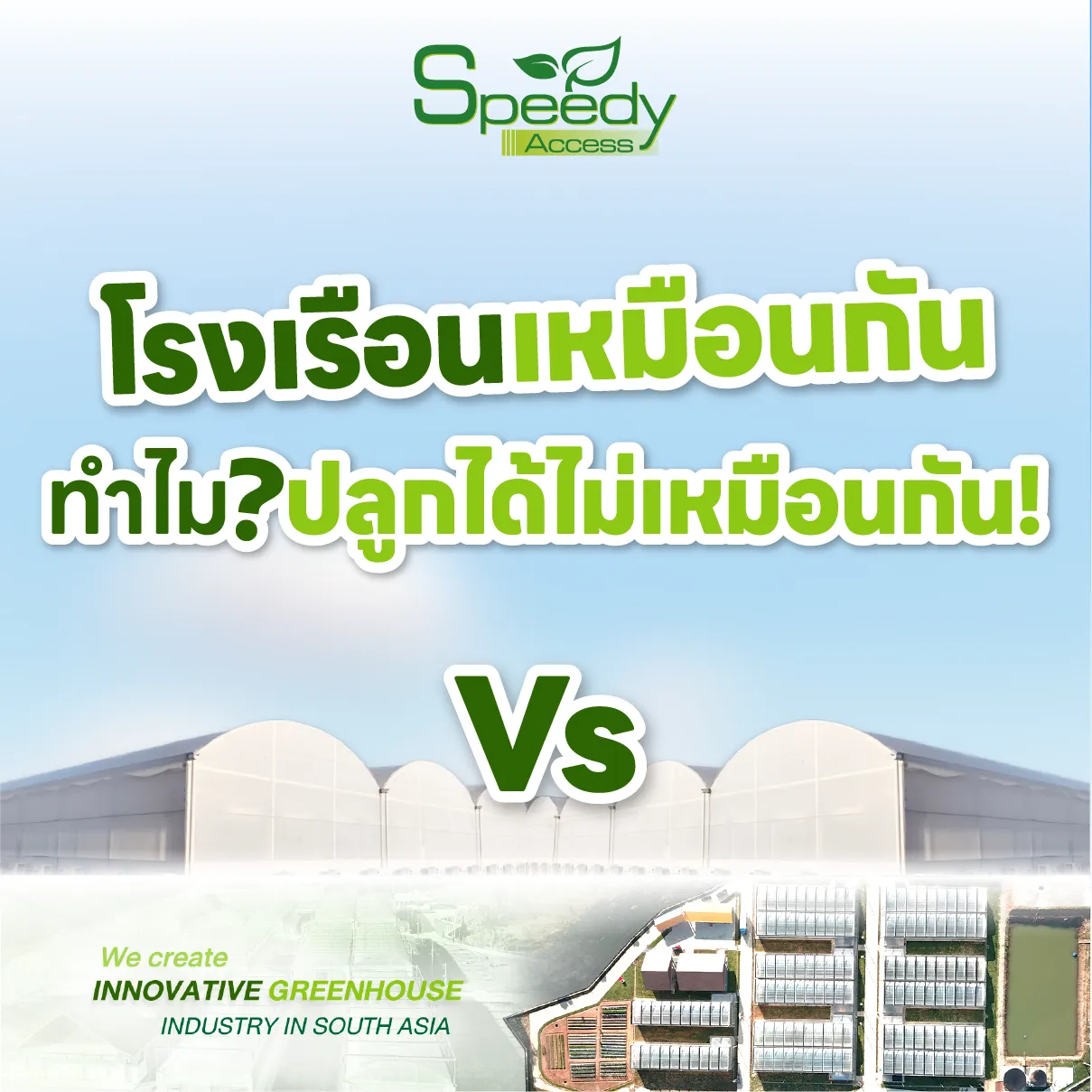 ปกโรงเรือนเหมือนกันปลูกได้ไม่เหมือนกัน