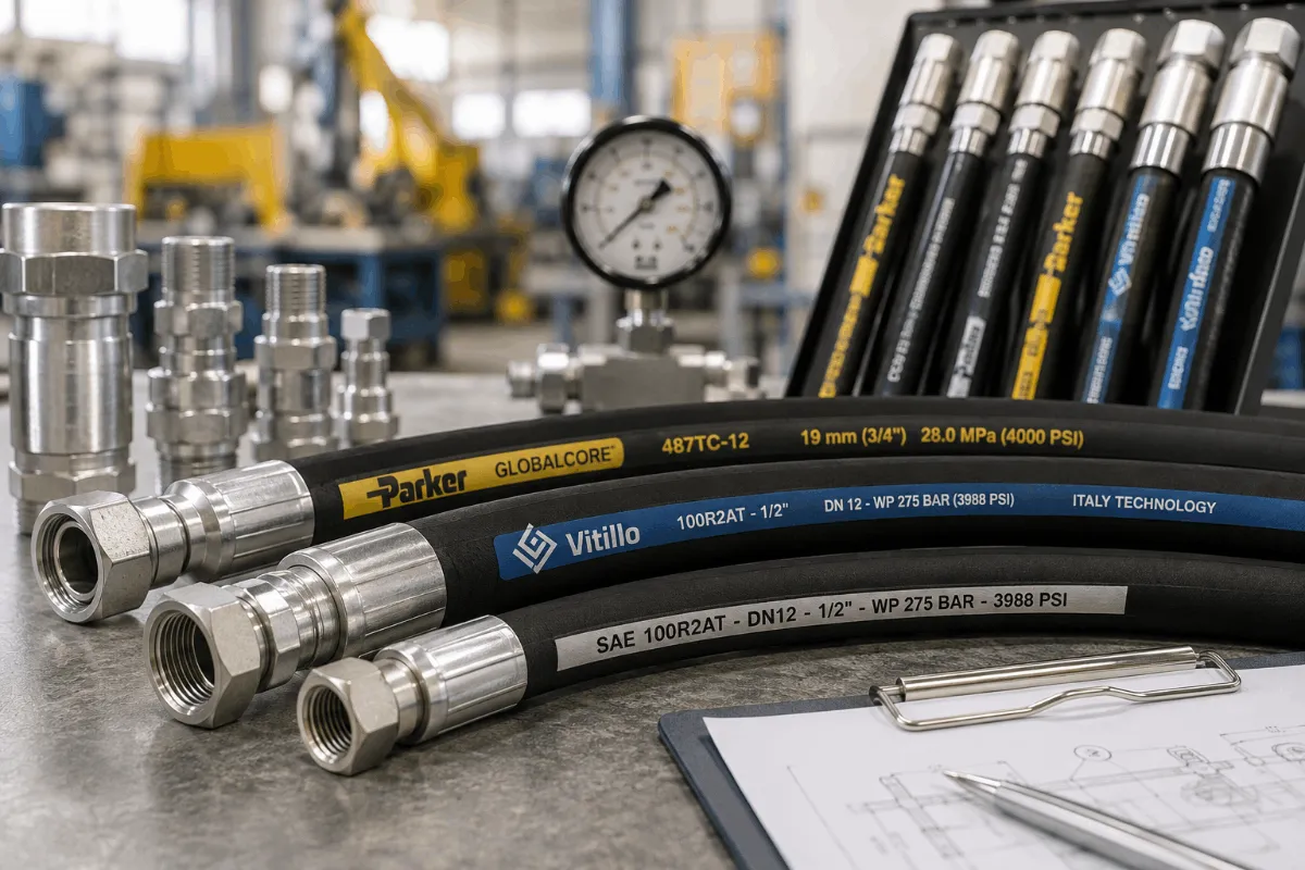 เปรียบเทียบสายhydraulichoseเกรดอุตสาหกรรมเลือกแบรนด์ไหนคุ้มค่าที่สุดในระยะยาว