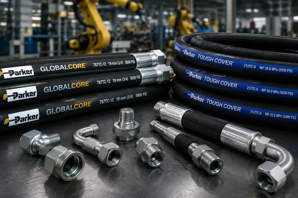 ทำไมโรงงานระดับโลกถึงเลือกใช้ สาย hydraulic hose จากเทคโนโลยี Parker Hannifin