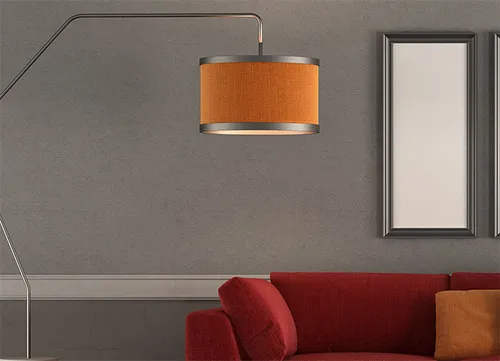 living-room-with-modern-red-sofa-empty-picture-frame-floor-lamp-3d-rendering