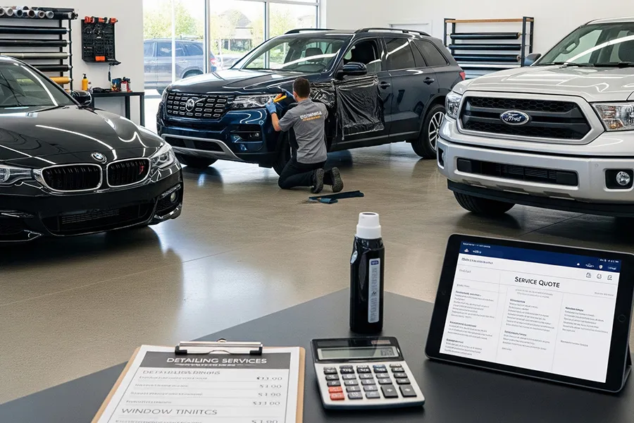 ติดฟิล์มรถยนต์ราคาเท่าไหร่สรุปราคารอบคันสำหรับรถแต่ละประเภท(เก๋ง,SUV,กระบะ)