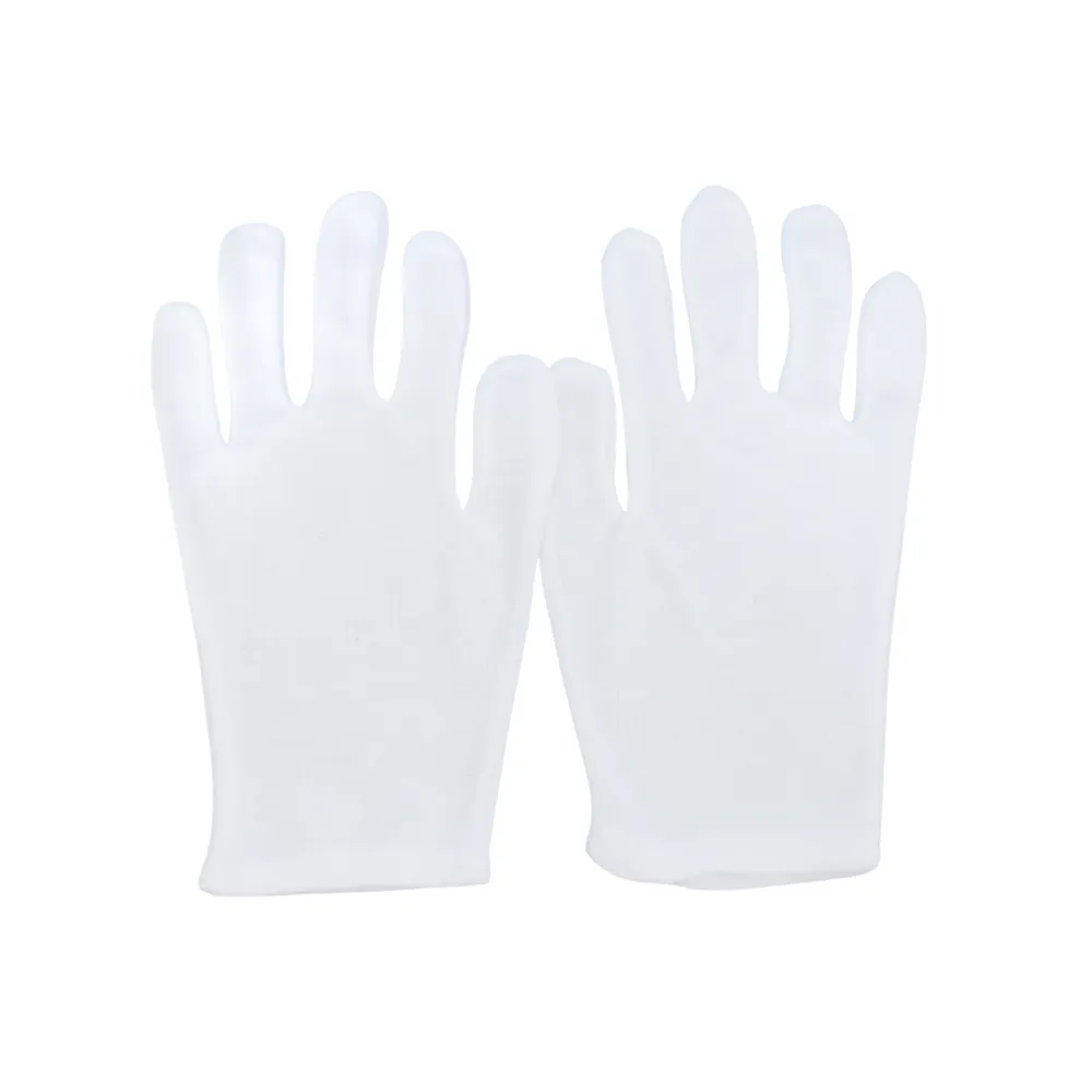 (2)ถุงมือผ้า-TC-พับชาย-สีขาว-1-โหล