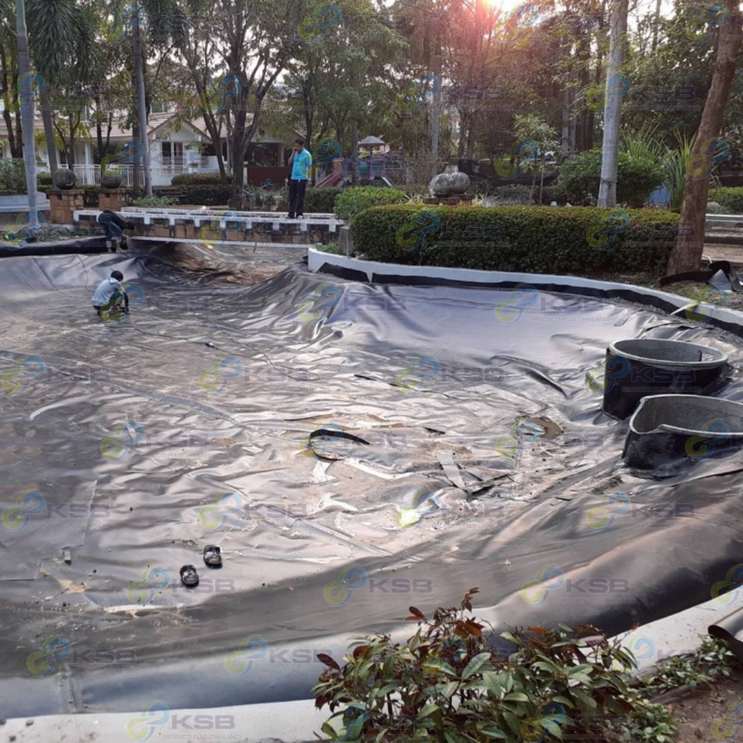 งานปูบ่อHDPE1mmกรุงเทพ
