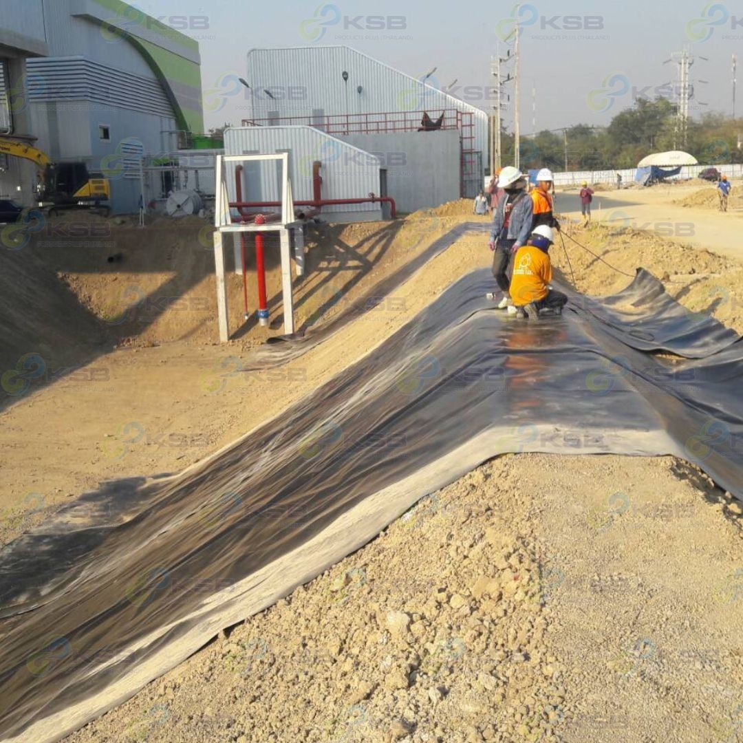 งานปูบ่อHDPE2mmพิจิตร