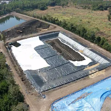 แผ่นใยสังเคราะห์สำหรับงานป้องกันHDPEฉีกขาด26