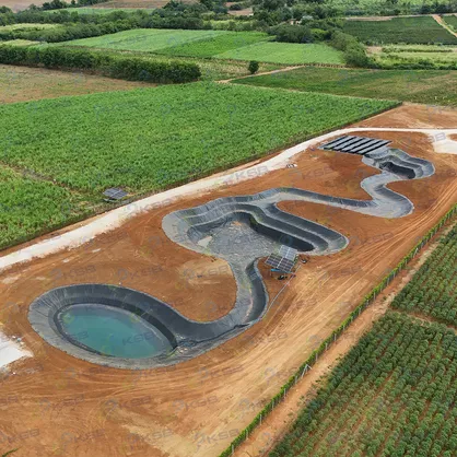 พลาสติกปูบ่อ HDPE Geomembrane ความหนา 0.75mm คลองไส้ไก่ ksbproduct 8