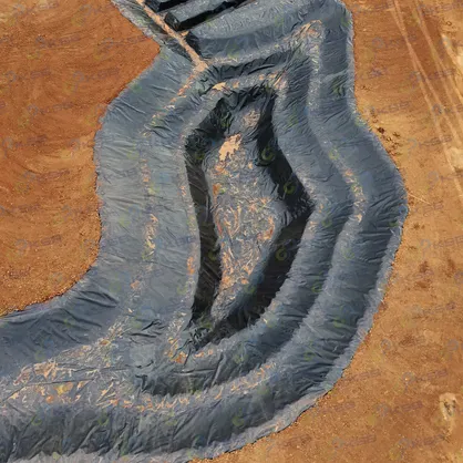 พลาสติกปูบ่อ HDPE Geomembrane ความหนา 0.75mm คลองไส้ไก่ ksbproduct G5