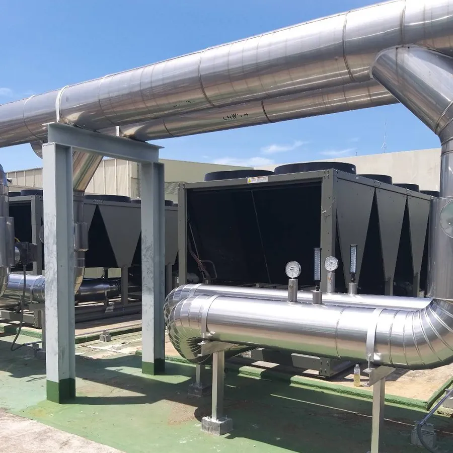 งานติดตั้งเครื่อง-Chiller-2-เครื่อง-อู่ตะเภา
