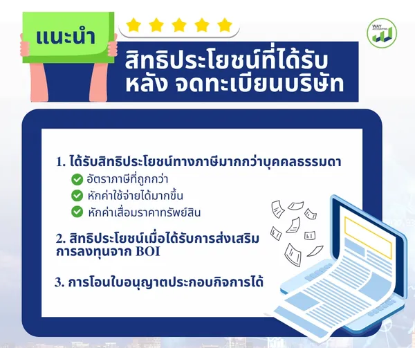 c-26แนะนำสิทธิประโยชน์ที่ได้รับหลังจดทะเบียนบริษัท