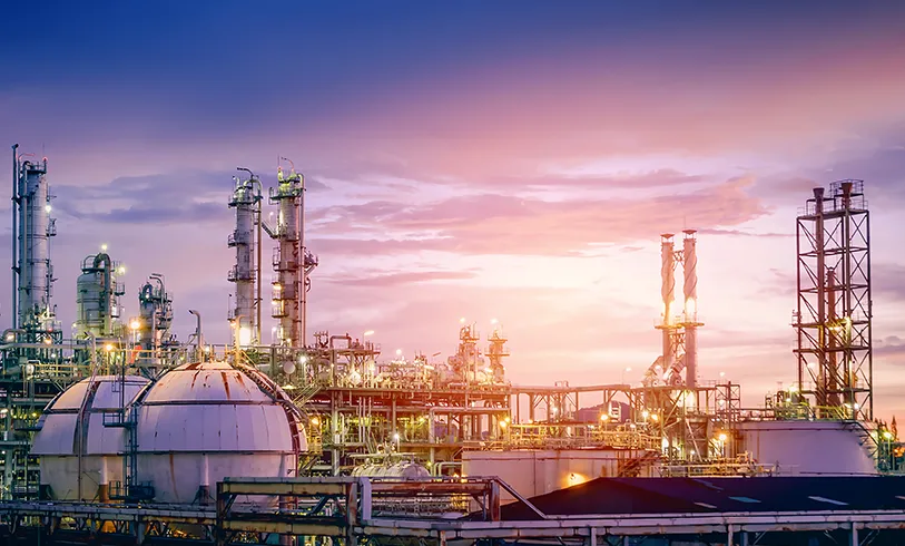 oil-gas-refinery-plant-petrochemical-industry-sky-sunset-factory-with-evening-manufacturing-petrochemical-industrial