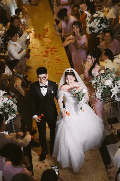งานแต่งมินิมอลในสถานที่จัดงานแต่ง
