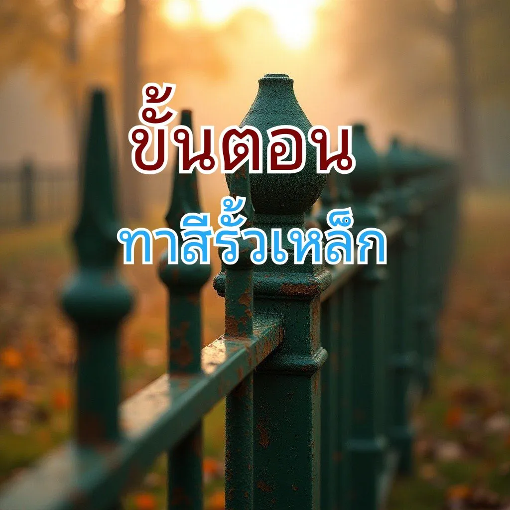 ขั้นตอนทาสีรั้วเหล็ก04