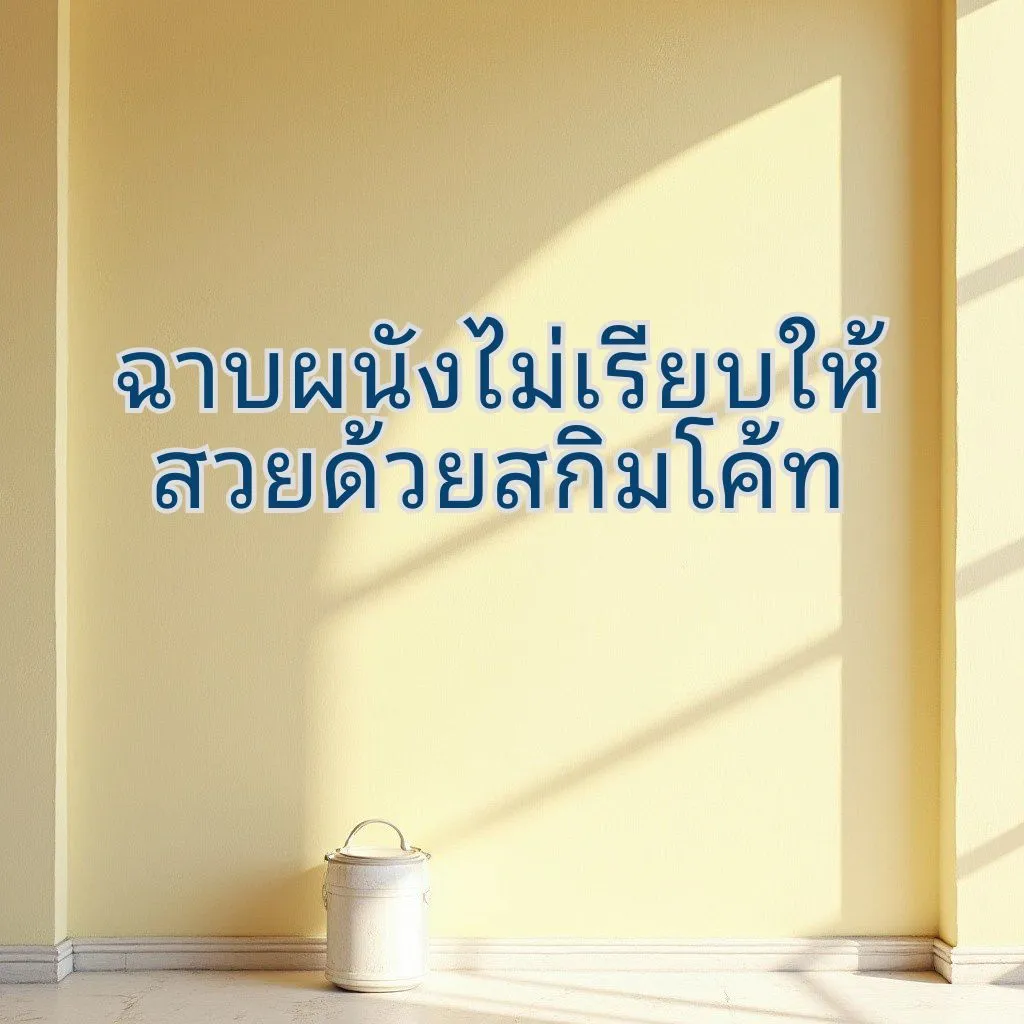 ฉาบสกิมโค้ทผนังที่ไม่เรียบ03