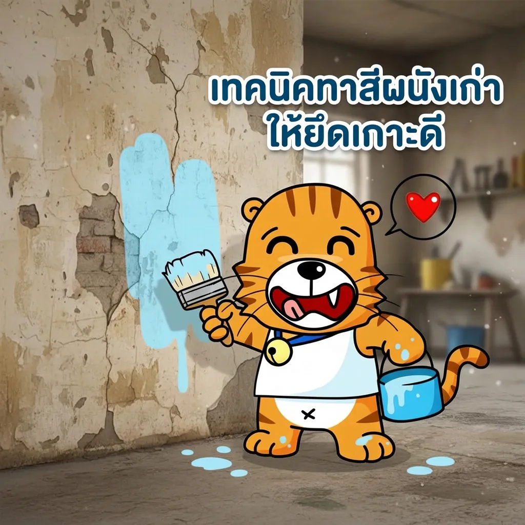 ช่างเสือทาสีผนังเก่า01