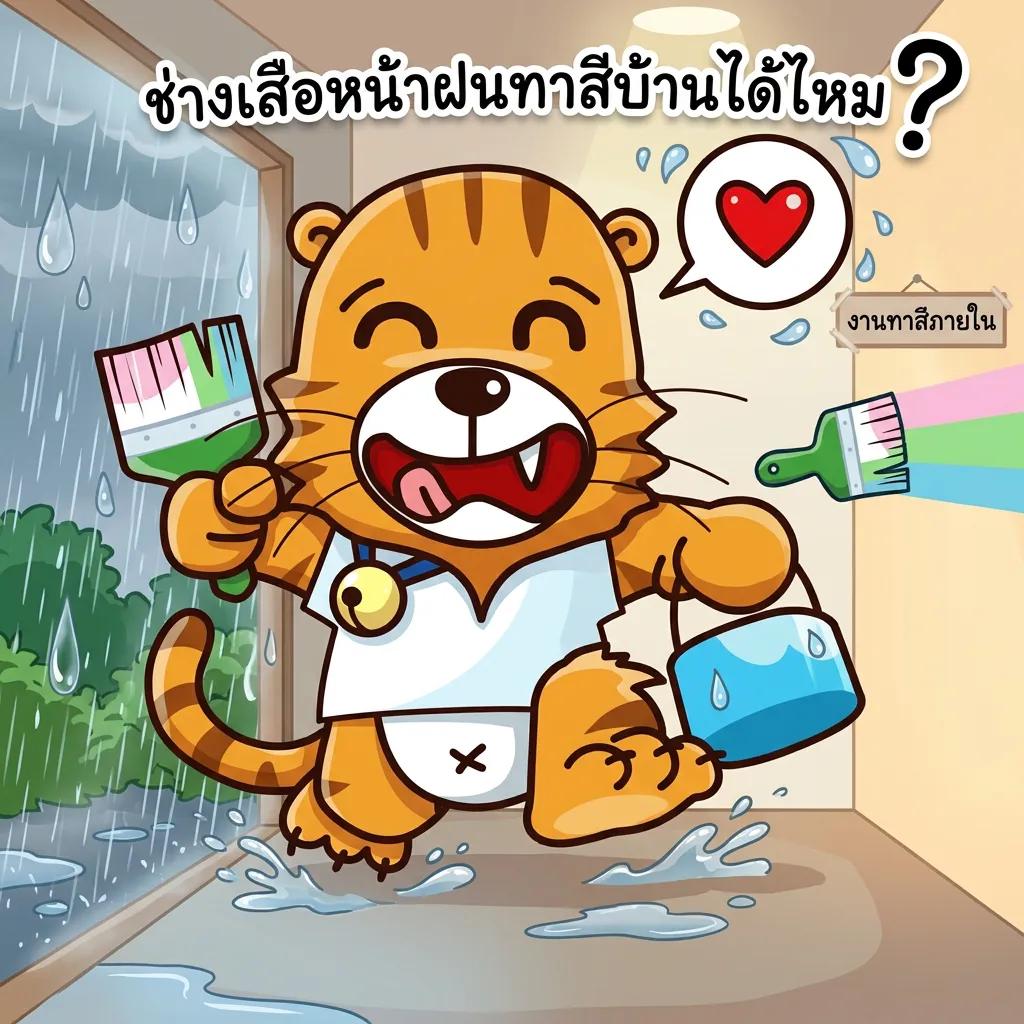 ช่างเสือทาสีฝนตก