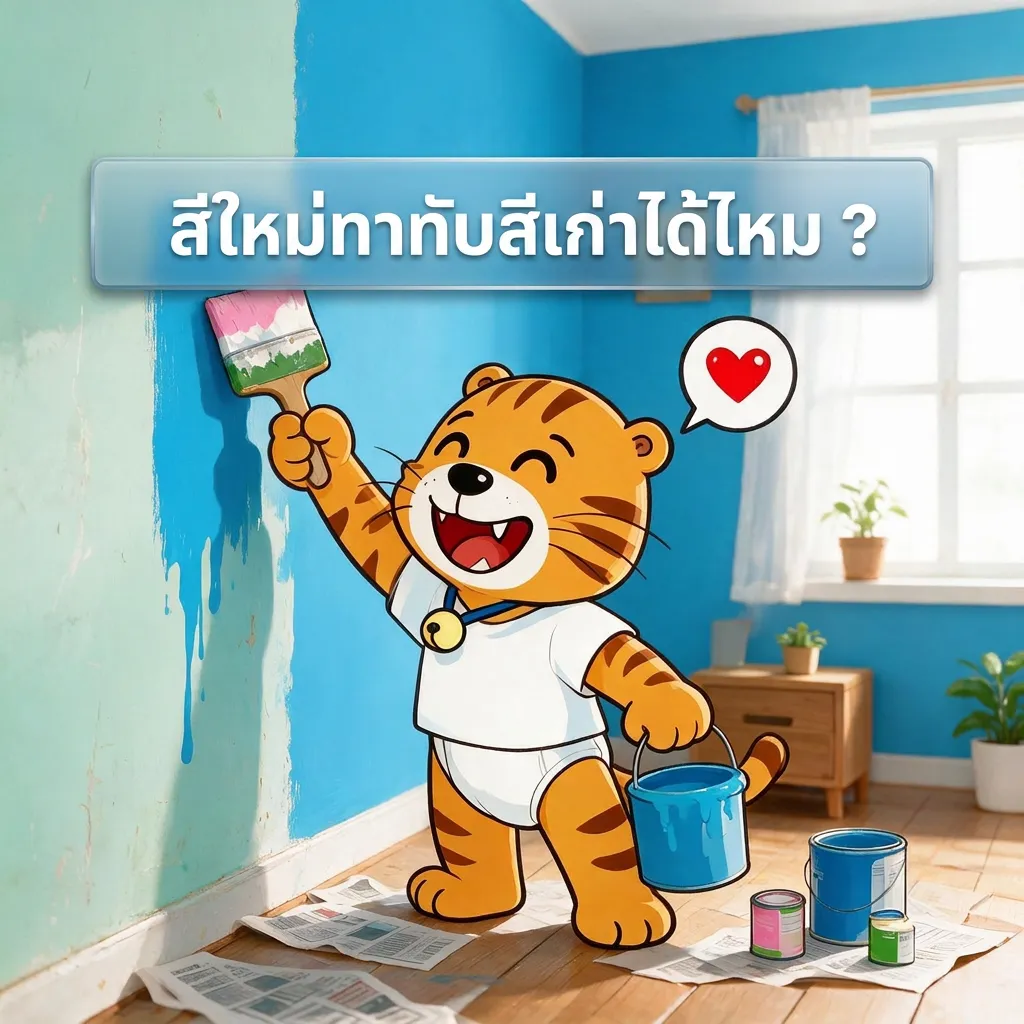 ทาทับสีเก่าได้ไหม