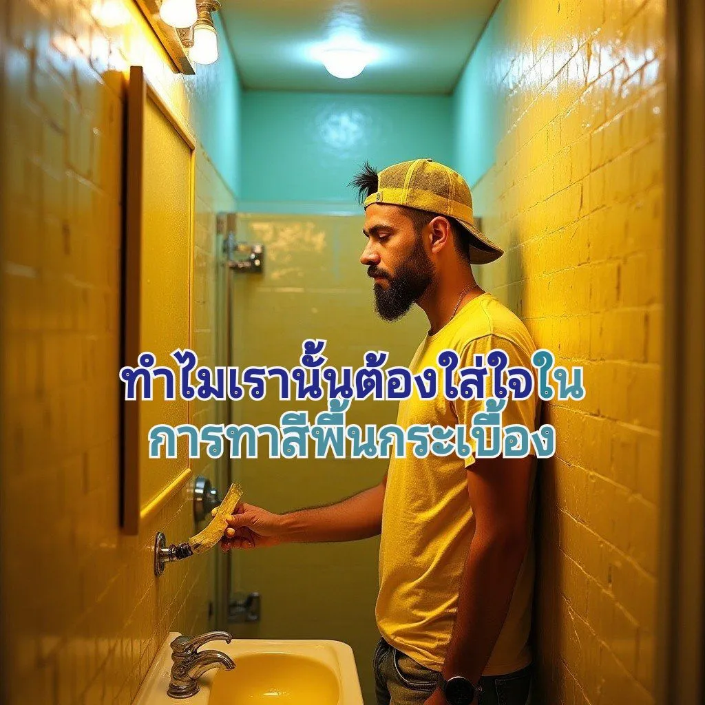 ทาสีกระเบื้องในห้องน้ำ03