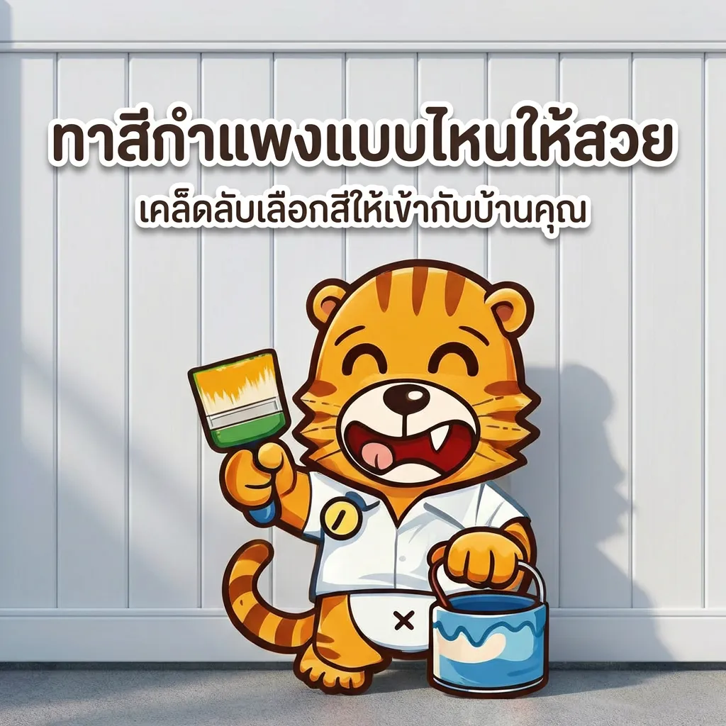 ทาสีกำแพงให้สวย
