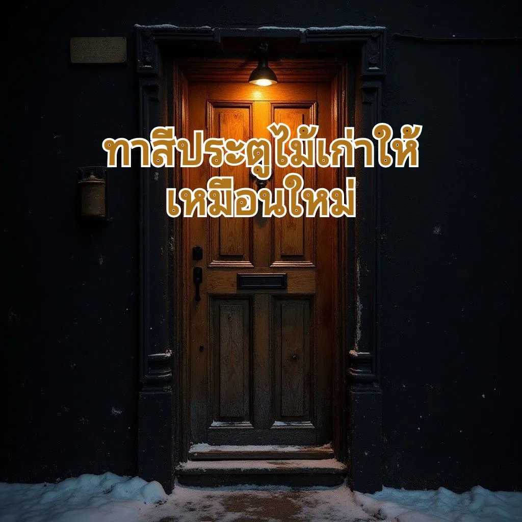ทาสีประตูไม้เก่ามาก05
