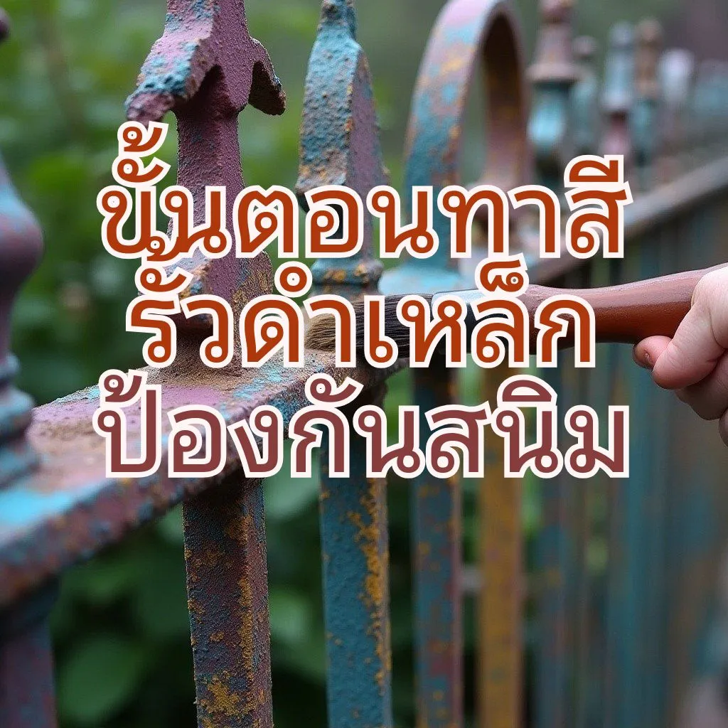 ทาสีรั้วกันสนิมแบบง่าย03