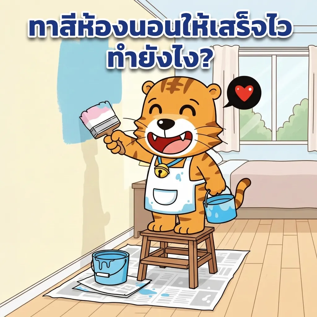 ทาสีห้องให้เสร็จไว