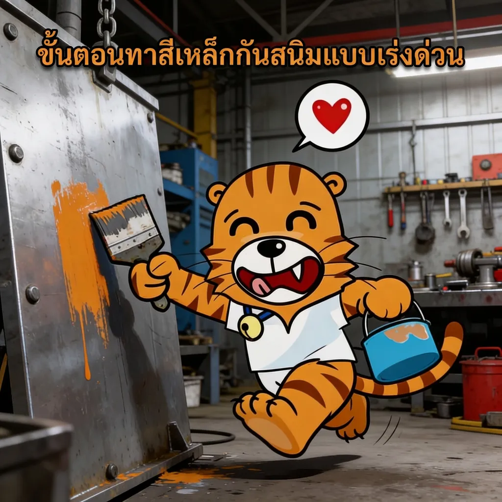 ทาสีเหล็กแบบเร่งด่วน01