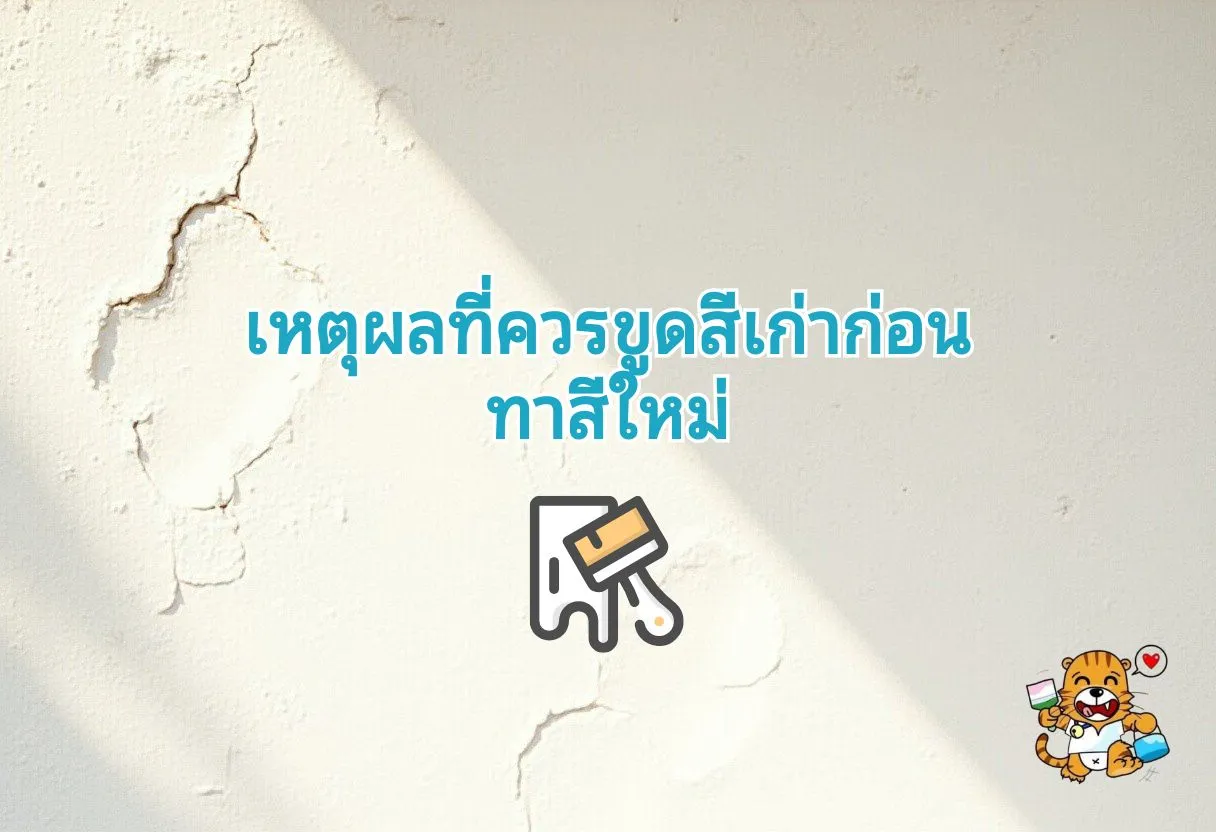 ทำไมต้องขูดสีเก่าก่อนที่จะทาสีผนัง02