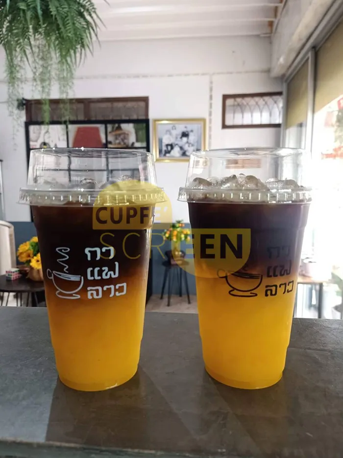 แก้ว PET20-98 ร้านกาแฟลาว