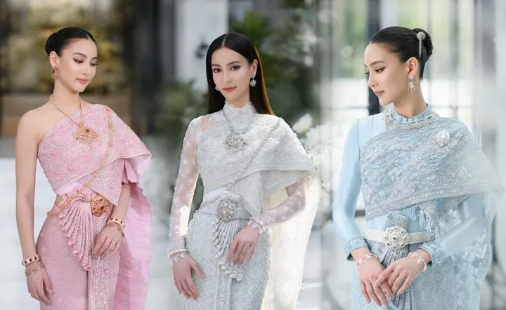 สวยเลอค่างามสง่าในชุดไทย