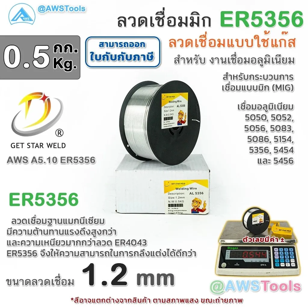 GSWลวดเชื่อมอลูมิเนียมER5356(2)