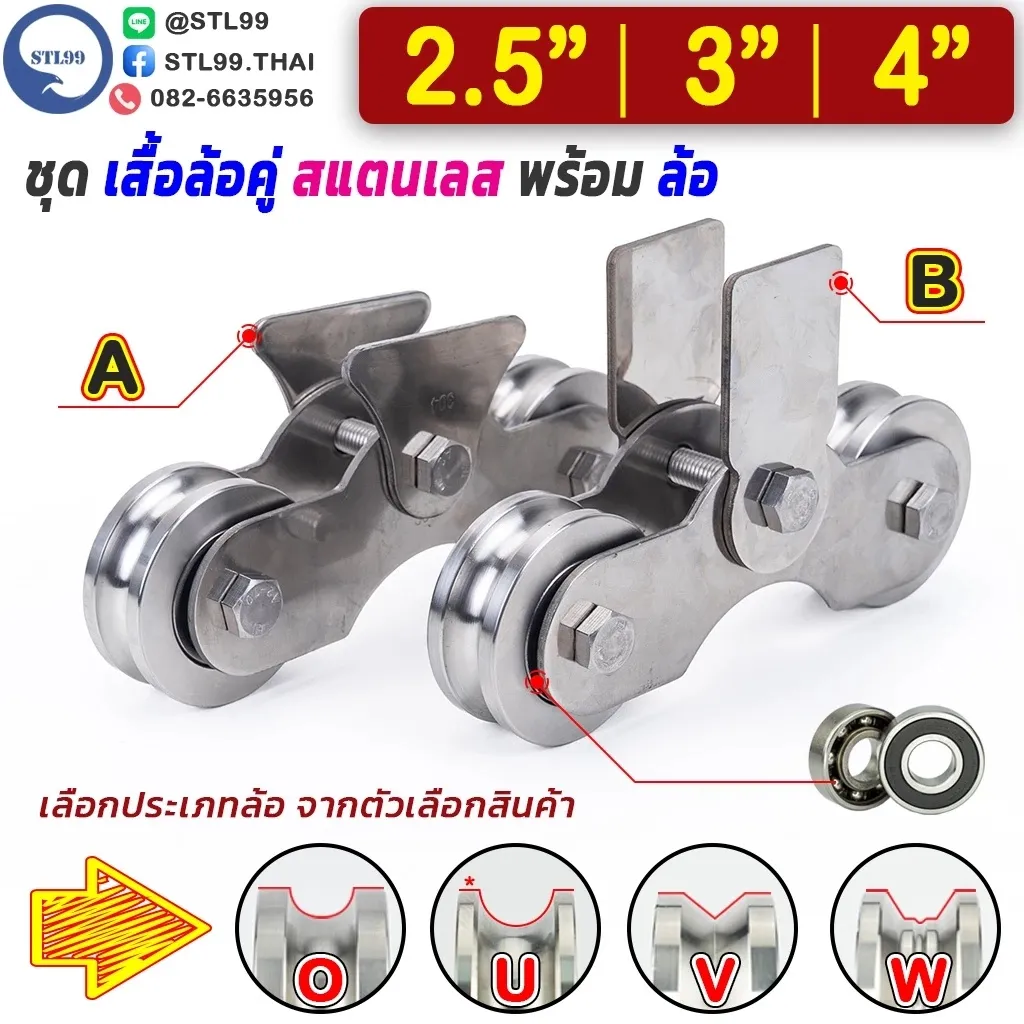 ชุดล้อคู่สแตนเลสพร้อมล้อ(2)