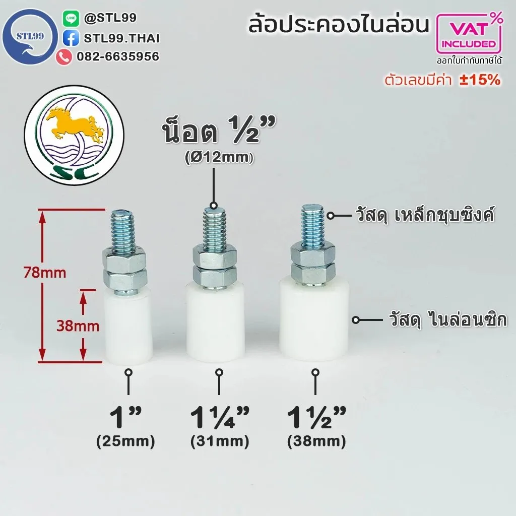 ล้อประคองประตูไนล่อน(3)