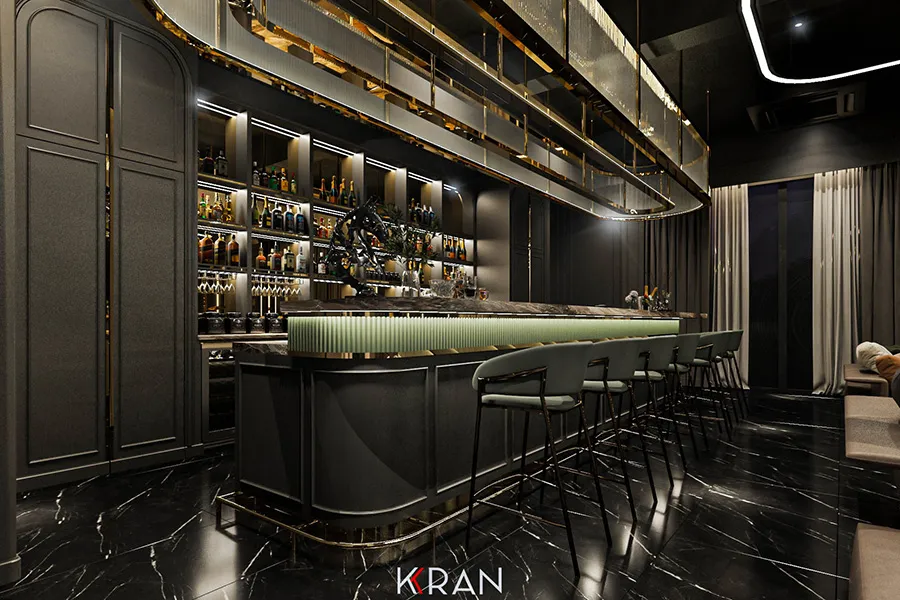 ดีไซน์บาร์หรูโทนดำทอง-บ้านระดับพรีเมียม-โดยบริษัท-Design-Consultant