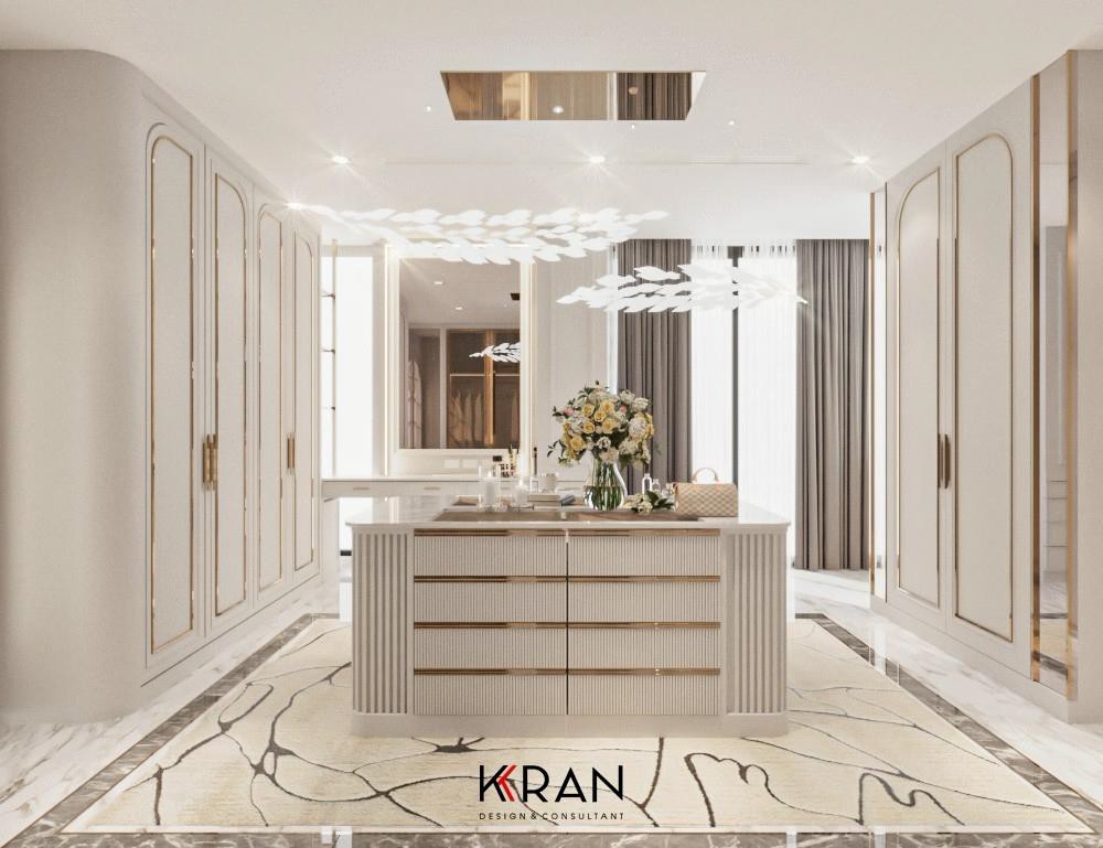 ตกแต่งภายในสไตล์ModernLuxuryผสมผสานหินอ่อนและวัสดุทองสวยหรูร่วมสมัย